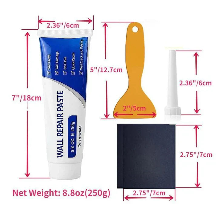 Rennova Drywall Repair Kit — wall repair paste with scraper fixing nail holes — image 2